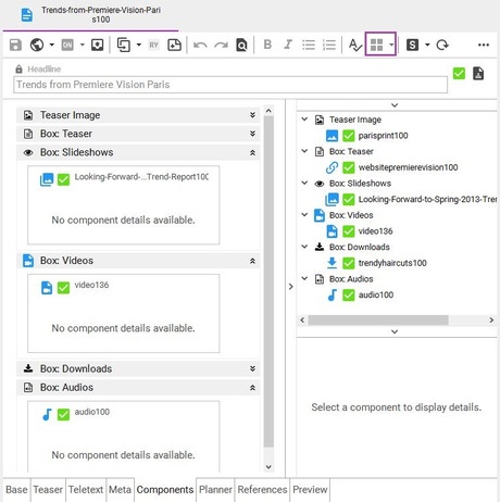 components tiles view